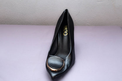 Escarpin à bout doré