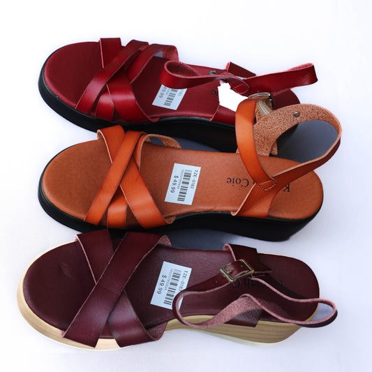 Chaussure fermée compensée